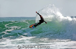 Rainbow rider/Rincon,CA, 2/17/08, Canon 5D, Tamron 200-50... by Robert Bemus 